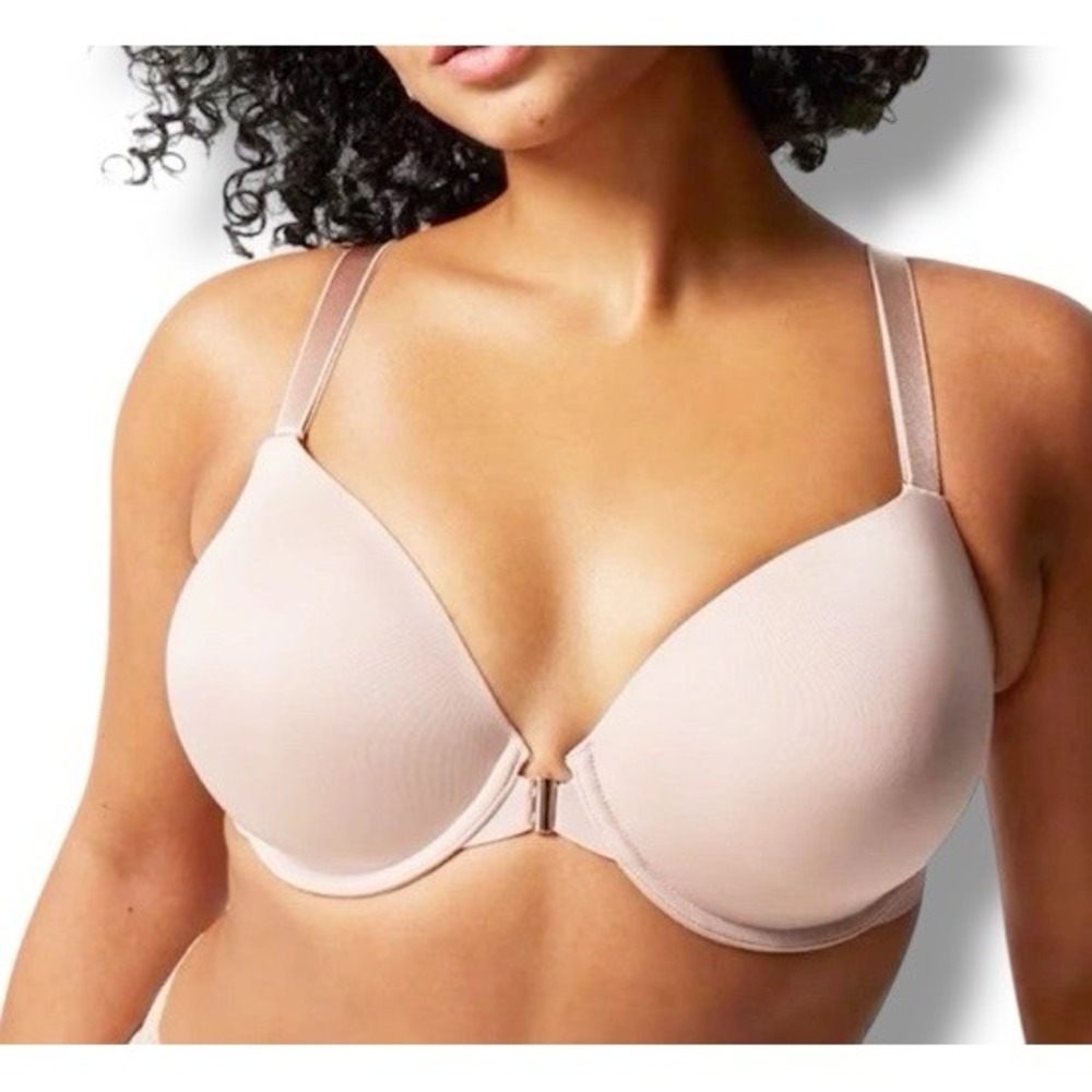 Soma Vanishing 360 Perfect Coverage Front Close Bra Pink Size 36B New 67028105